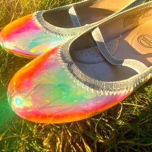 Wonder Nation iridescent dress shoes for kids size 12